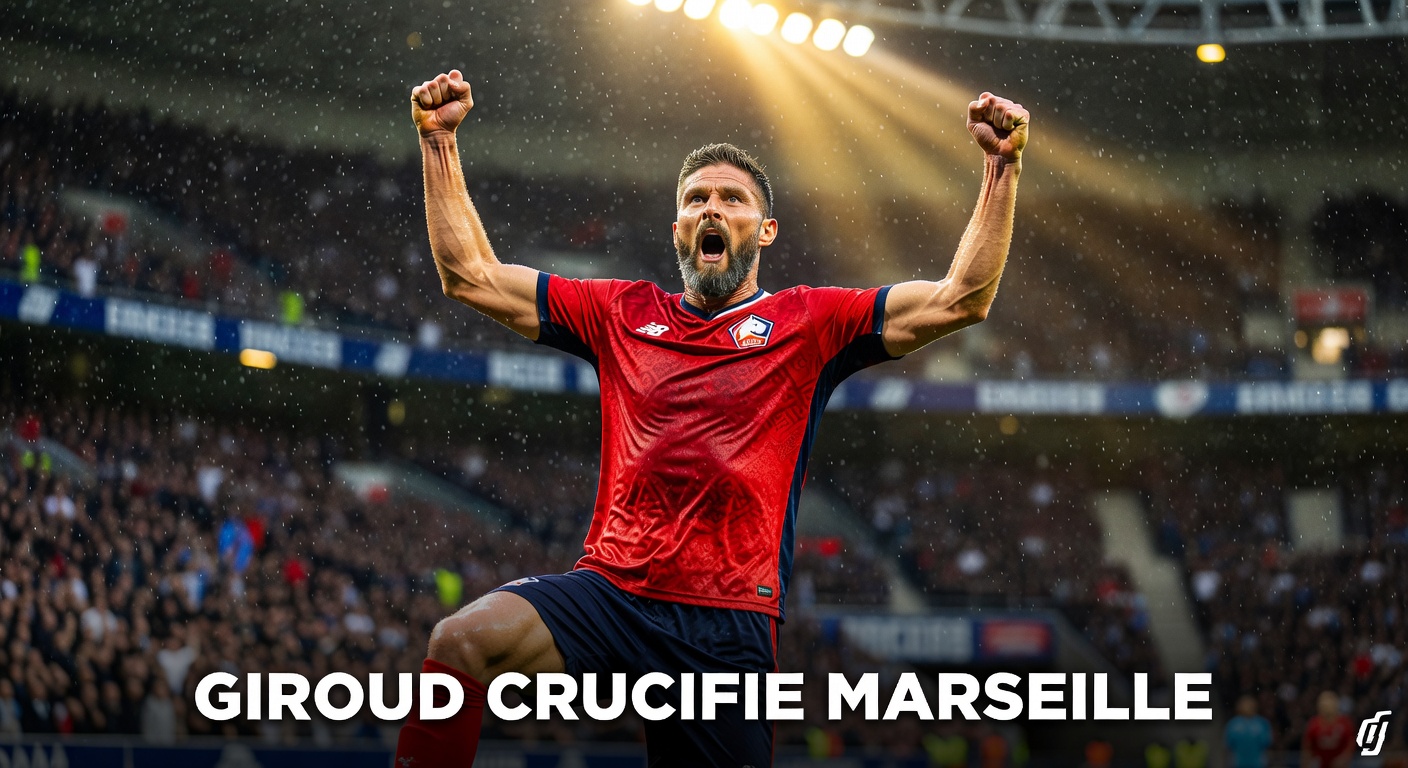 Giroud, le héros inattendu : Lille terrasse l’OM à la dernière seconde