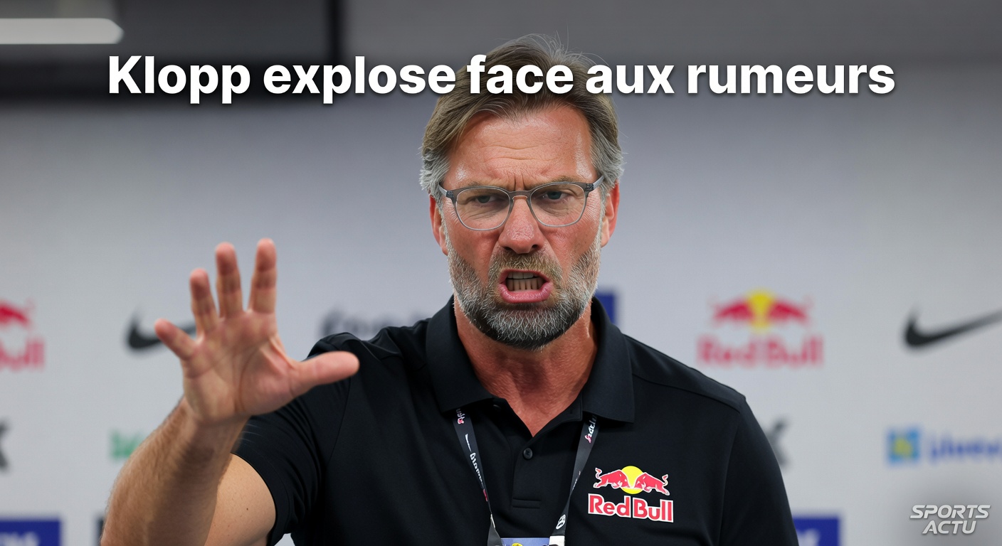 Klopp sort du silence : la rumeur Real Madrid qui l’exaspère