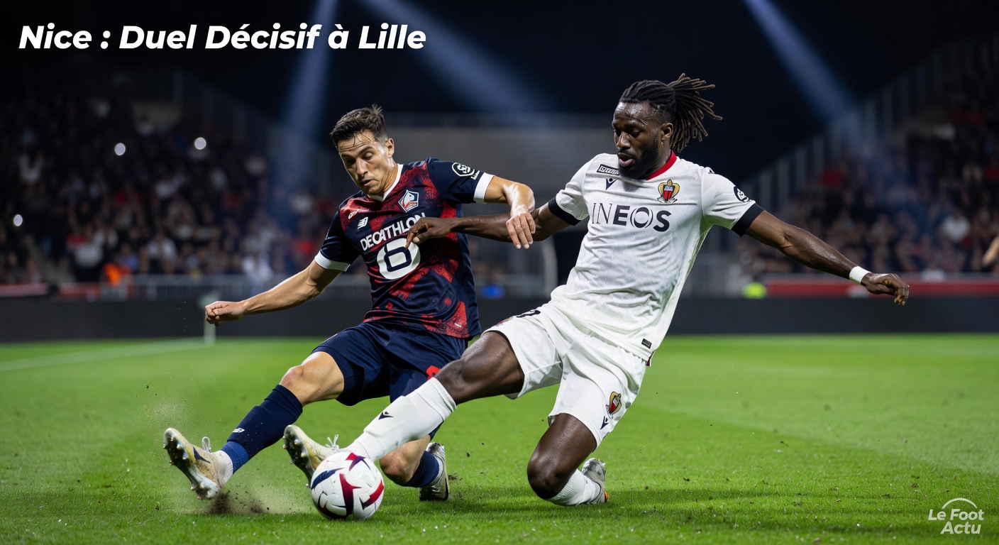 Lille-Nice : Un duel sous tension, suivez le choc en temps réel !