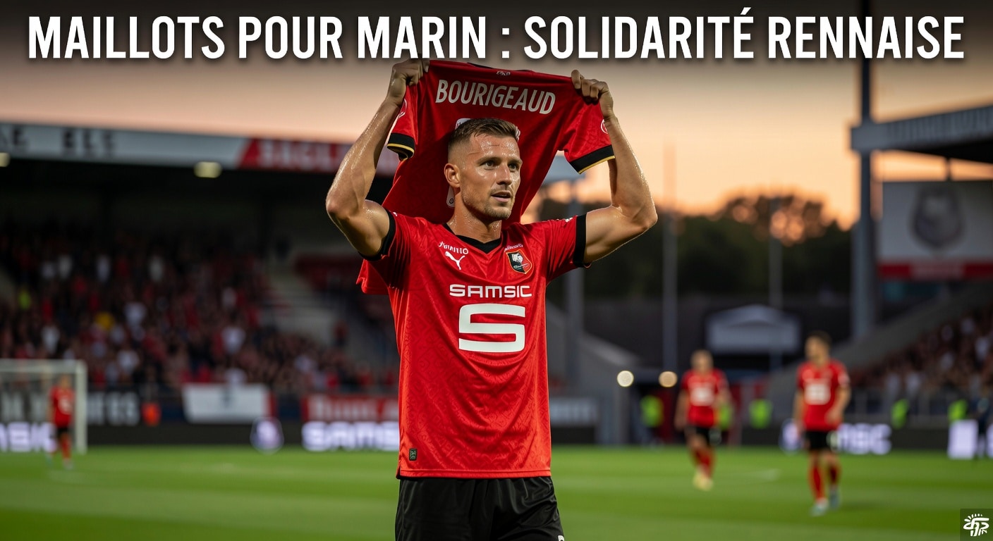 Des maillots de stars pour Marin : l’élan solidaire qui bouleverse Rennes