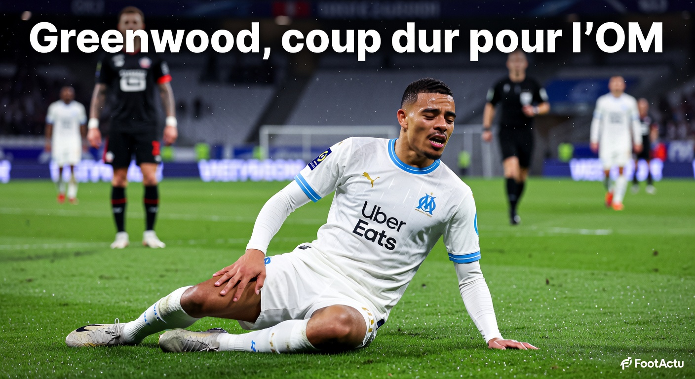 Coup de tonnerre à l’OM : Greenwood blessé, la course à l’Europe en péril ?