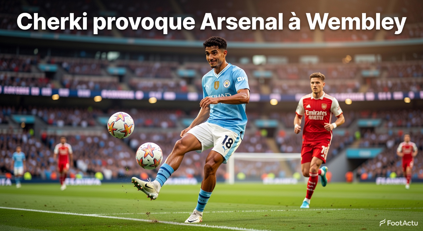 Rayan Cherki électrise Wembley : la magie qui agace Guardiola et Arsenal