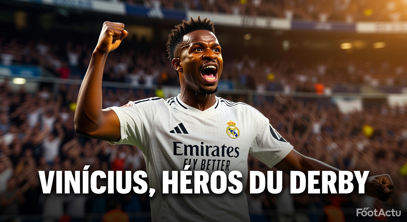 Vinicius Junior embrase Madrid : un derby fou qui relance la Liga !