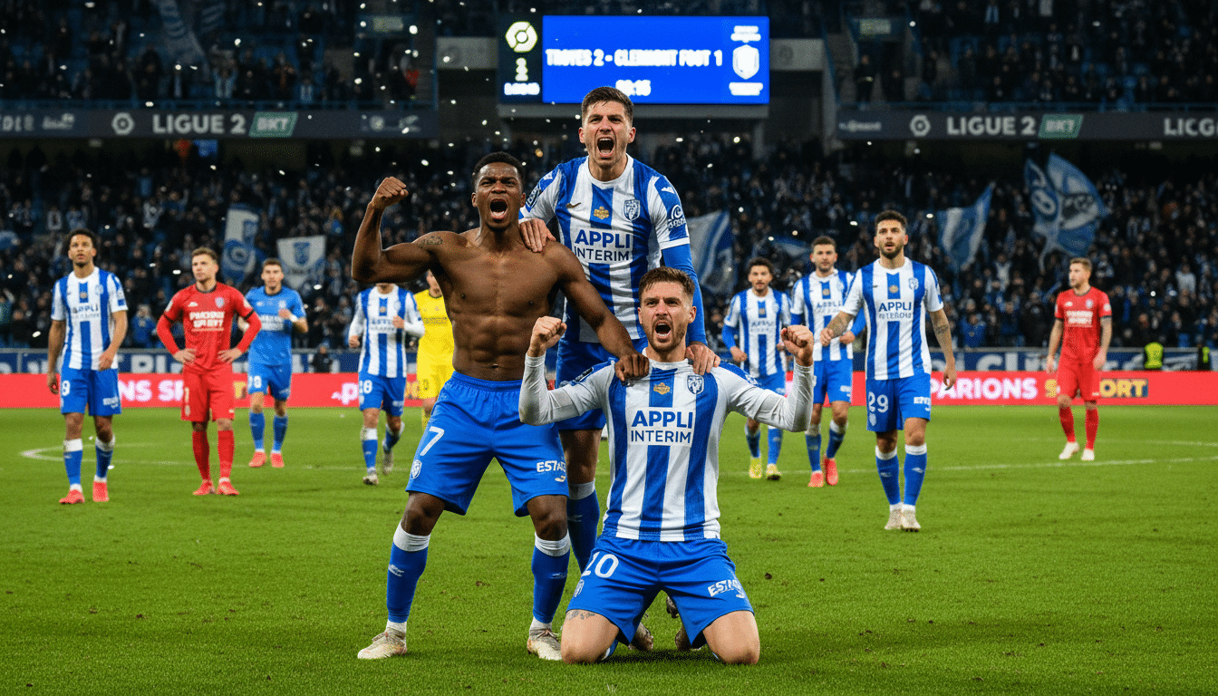 Troyes : Trois minutes de folie qui changent tout et font trembler la Ligue 2