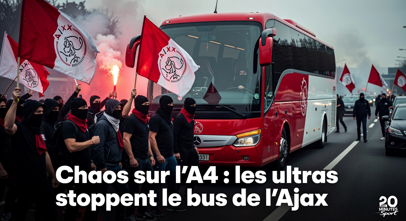 Chaos sur l’A4 : les ultras de l’Ajax transforment l’autoroute en tribune avant le Klassieker