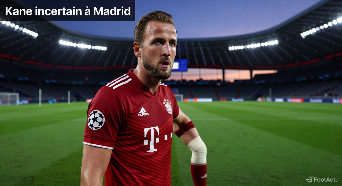 Harry Kane, l’ombre d’un doute avant le choc Real Madrid – Bayern Munich