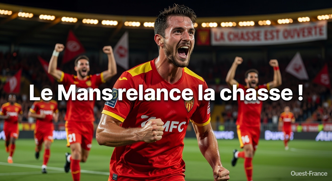 Ligue 2 : Le Mans frappe fort et relance la course à la montée