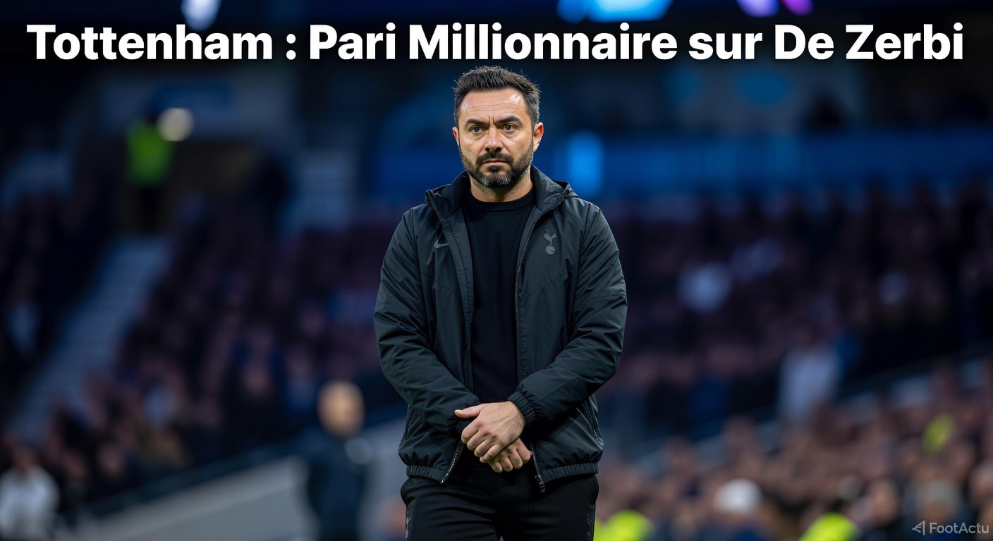 Tottenham frappe fort : De Zerbi, le pari à 12 millions qui secoue la Premier League