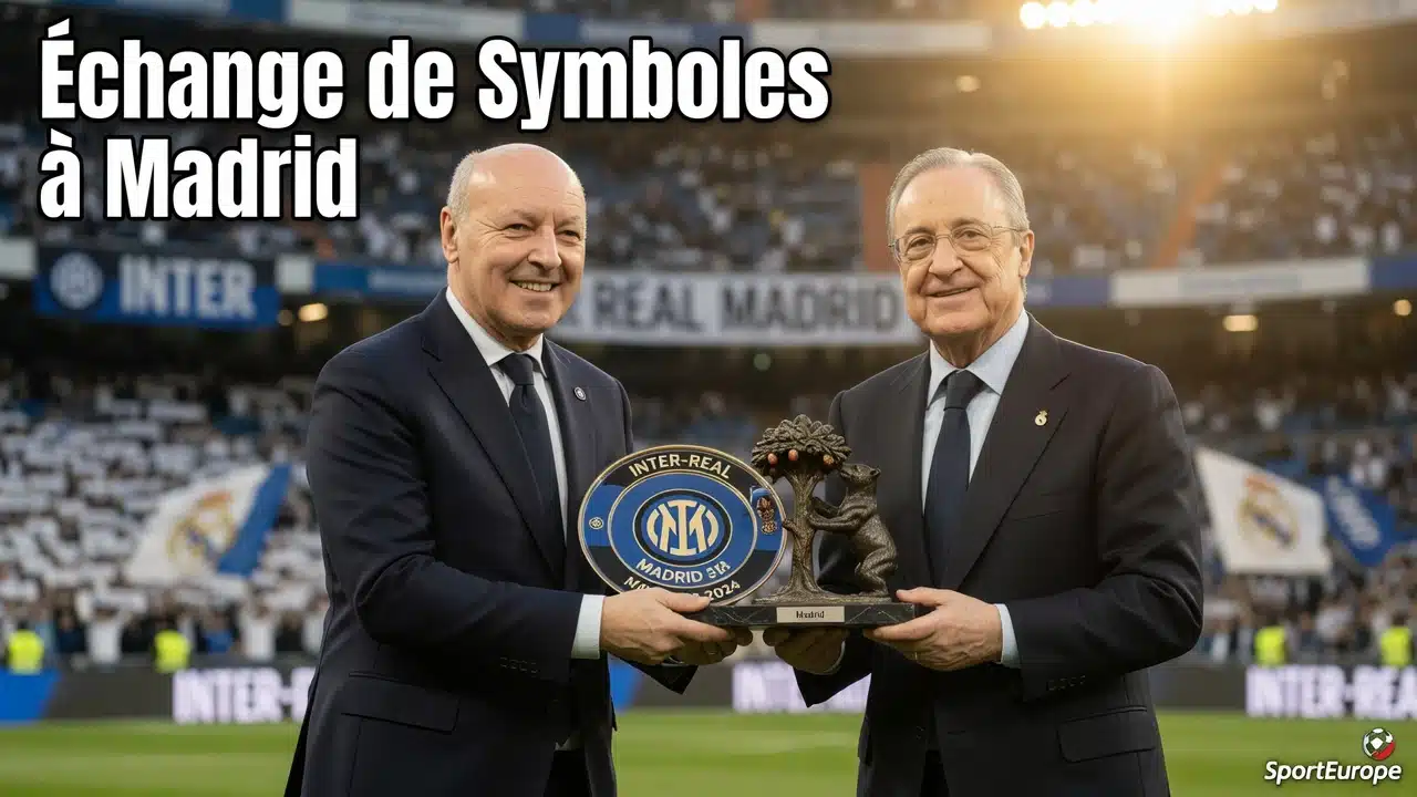 Un échange de symboles entre Perez et Marotta : ce geste qui intrigue Madrid et Milan